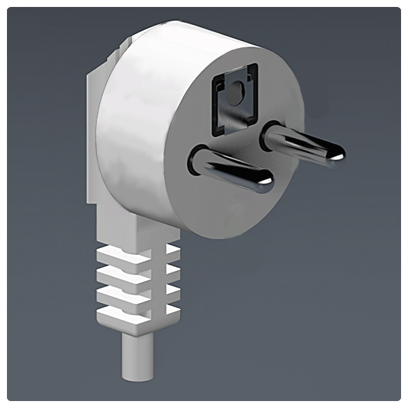 Plug Type E Вилка Тип E Используется во Франции, Бельгии, Словакии, Чехия, Литва, Польша